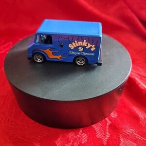Vintage "Hot Wheels"- Stinky's Diaper Cleaners Blue Toy Truck 🔵🟠